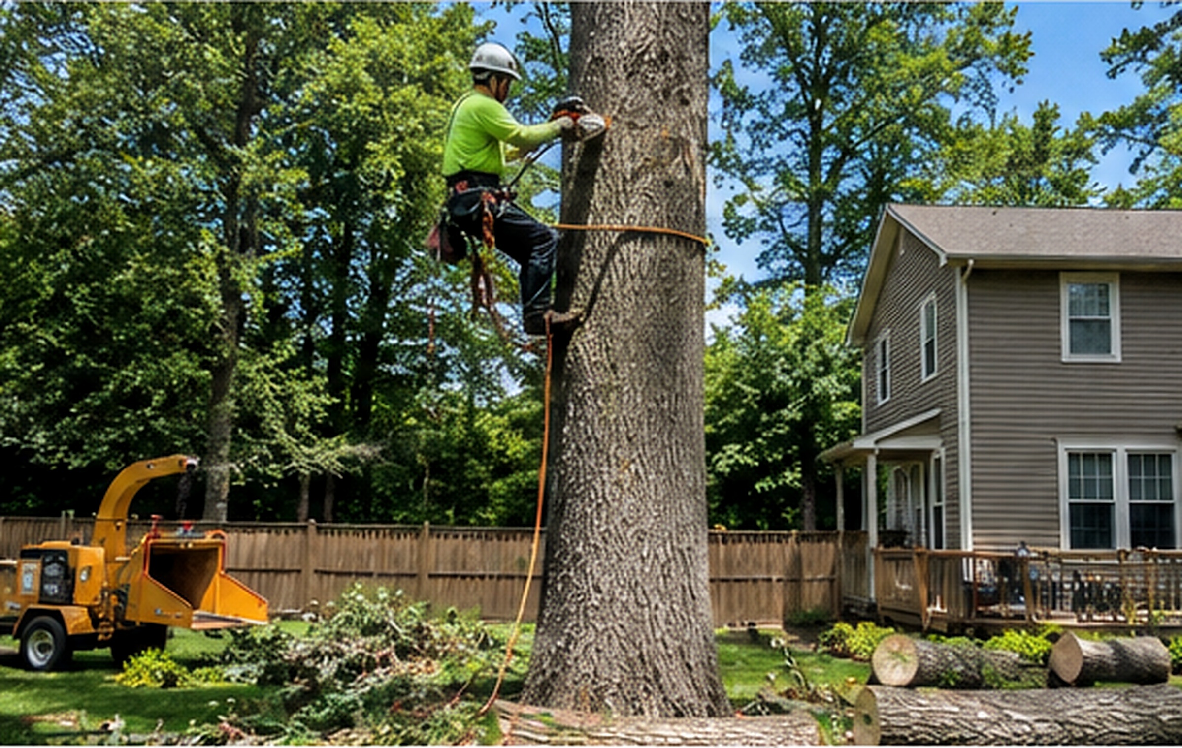 Residential tree removal in Chatsworth Georgia